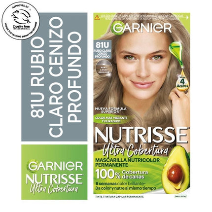 Coloración Cabello Ultra Cobertura 81 Rubio Claro Cenizo Profundo