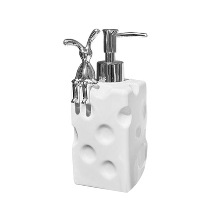 Dispensador De Jabón Manual, Dispensador De Salón, Resistente, Vacío, Para Encimera, Hotel, Hogar, Conejito Grande