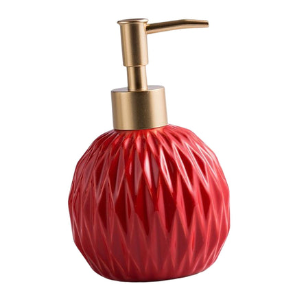 Dispensador De Jabón De Cerámica Elegent Reutilizable Para El Champú De Ducha De Suministro De Hotel En Casa Rojo