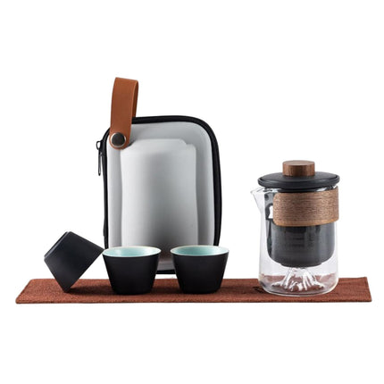 Juego De Té Kung Fu Tetera Infusor Pequeña Kung Fu Tetera Para Casa De Té Viajar Negro
