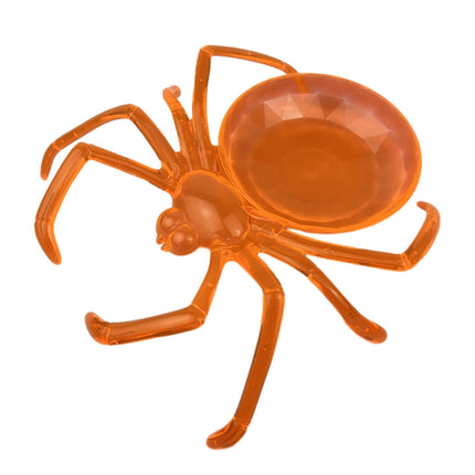 Bandeja De Servicio De Araña Suministros De Fiesta Temáticos Almacenamiento De Alimentos Decorativos Plato De Dulces Naranja