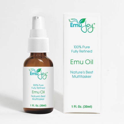 Aceite de emú Emu Joy 100% orgánico puro para piel, rostro y cabello, 30 ml