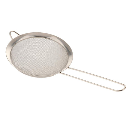Colador de alambre fino de malla de acero inoxidable Tamiz de harina Tamiz Tamiz Colador 12cm