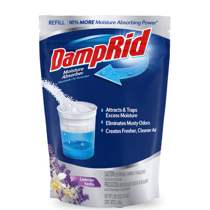 DampRid Recarga Absorbente Humedad Rellenable Aroma Vainilla Lavanda 1,24 kg | Apishop.cl