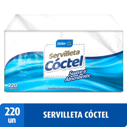 Servilletas Cóctel 23x24 cm, 220 Un