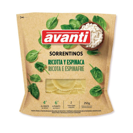 Pasta Fresca Sorrentino Ricotta Espinaca, 250 g