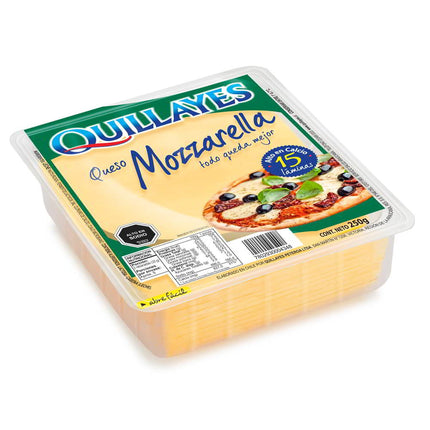 Queso Mozzarella Laminado, 250 g