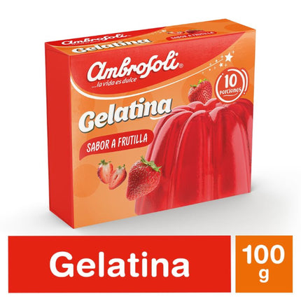 Gelatina Frutilla, 100 g - Ambrosoli | Apishop