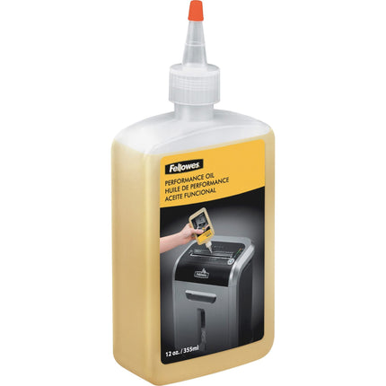 Aceite triturador Fellowes Powershred Performance, botella de 350 ml