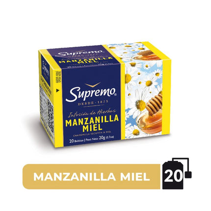 Hierba Manzanilla Miel Caja, 20 g