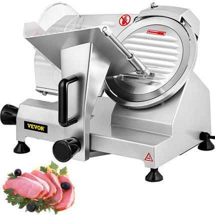 Cortadora de carne VEVOR Commercial, 200 W, eléctrica, 0-12 mm de grosor