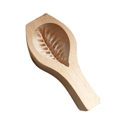 Molde De Madera Para Galletas Mamoul, Molde Para Festival De Pascua, Molde Para Hornear, Molde De Hoja Pequeña Prensada A Mano