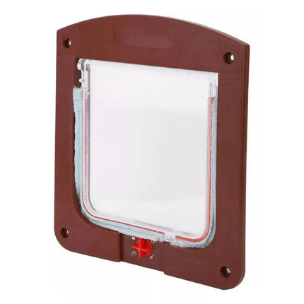 Puerta Abatible Para Perros Gatos Pequeños (petdoors). Chocolate