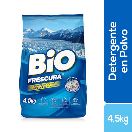 Detergente en Polvo Biofrescura Campos de Hielo Bolsa, 4,5 kg