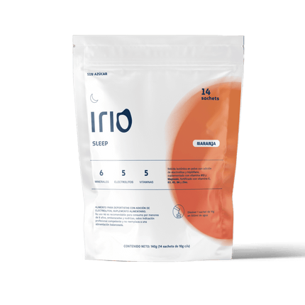 Electrolitos Bebida Para Dormir Irio x14 Naranja