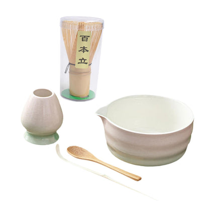 Juego De Té Matcha, Tazón De Cerámica Con Pico Vertedor, Ideal Como Regalo Para Las Fiestas Familiares, Color Rosa