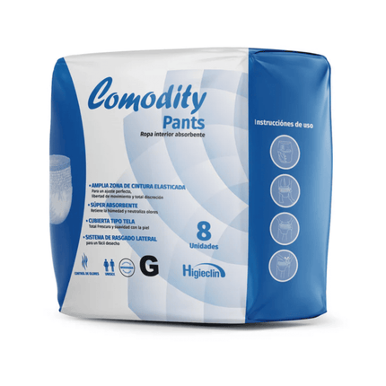 Pañales Para Adultos Comodity Pants Tallas  G 8 Unid.