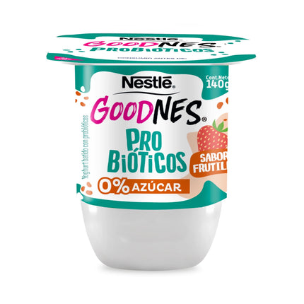 Yoghurt Goodnes con Probióticos Sabor Frutilla Pote, 140 g - Nestlé | Apishop