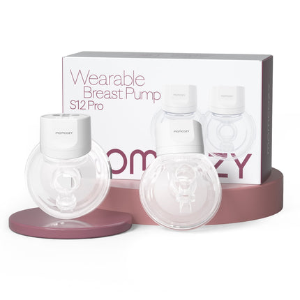 Momcozy S12 Pro Extractor de Leche Eléctrico Portátil, Paquete de 2, Blanco