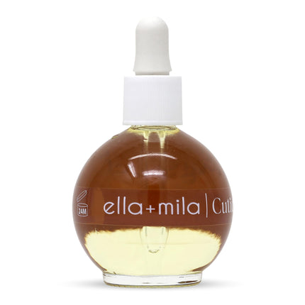 Aceite para cutículas ella+mila, fortificante de uñas con almendras dulces y ricino
