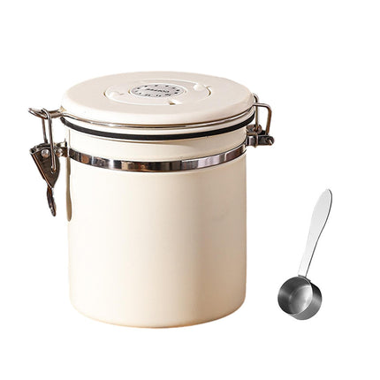 Almacenamiento De Granos De Café, Botes De Azúcar De Té Multifuncionales Para Galletas De Harina De Té, Whiet 1,5 L