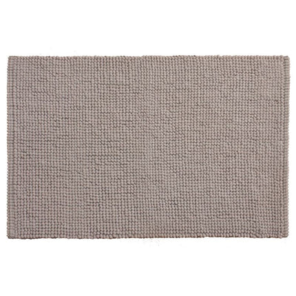 Piso Baño Pompom Spa Gris 37x18cm Algodón