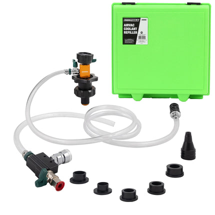 Kit de recarga para sistema de refrigeración OEMTOOLS 24444 con 5 adaptadores