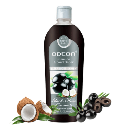 Odeon Shampoo y Acondicionador  Oliva Negro Coco 500ml