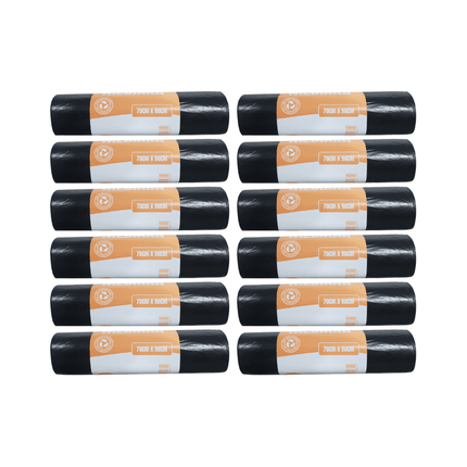 Pack 12 Rollos Bolsas de Basura Mediana 70x90cm