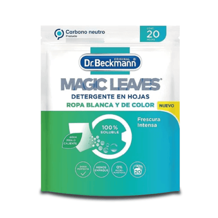 Dr. Beckmann Detergente en Láminas Magic Leaves 20 unid | Apishop.cl
