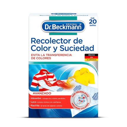Dr. Beckmann Recolector de color y suciedad 20 unid | Apishop.cl