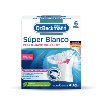 Dr. Beckmann Super Blanco Blanqueador Intensivo 240 gr | Apishop.cl