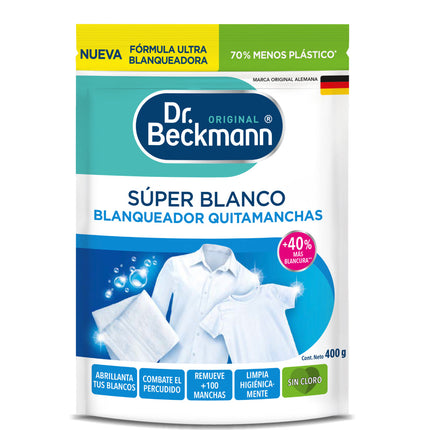 Dr. Beckmann Súper Blanco blanqueador quitamanchas 400 g | Apishop.cl