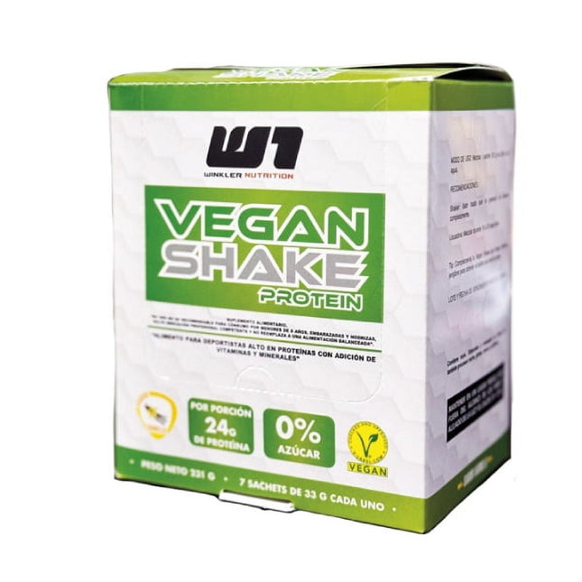 7 sachets Proteina Vegana Vegan Shake 33 grs. sabor Vainilla