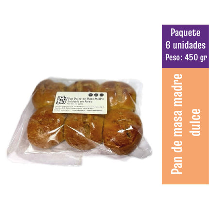 Pan Dulce de Masa Madre 6 unidades