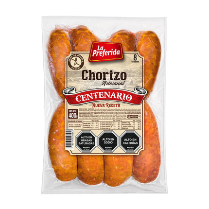 Chorizo Artesanal Centenario 8 Un, 400 g