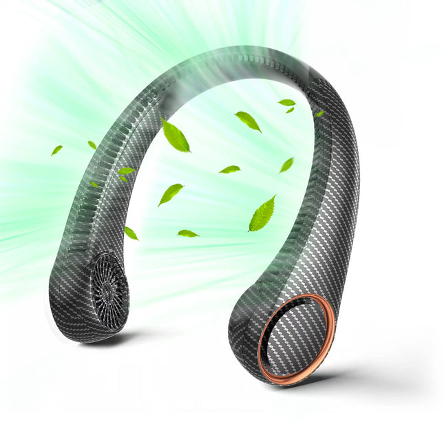 Ventilador de cuello portátil PenKou sin aspas, refrigeración de 360°, 4000 mAh