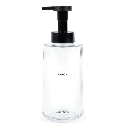 Dispensador Jabón Espuma Vidrio Transparente