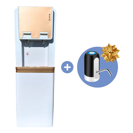 Dispensador de agua fría y caliente eléctrico pedestal para bidones
