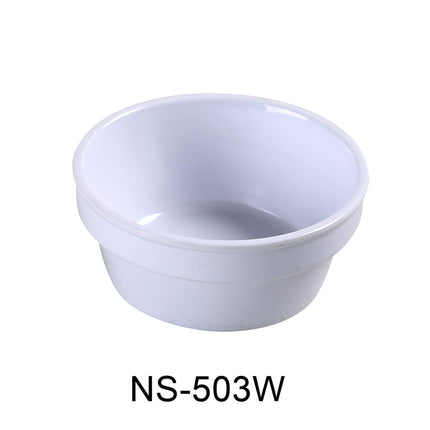 Taza de salsa/molde Yanco Nessico NS-503W de melamina blanca, 120 ml
