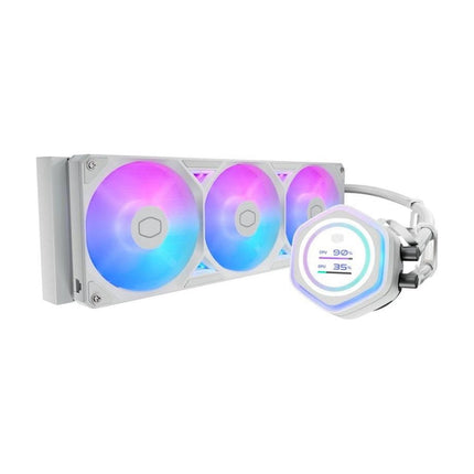 Refrigeración Líquida Cooler Master MasterLiquid Atmos II 360mm, 3 Ventiladores, LCD, Blanco