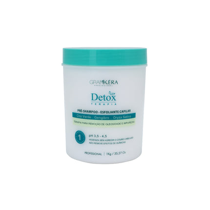 Pre Shampoo Exfoliante Paso 1 Detox Terapia GranKéra Profissional 1 Kg