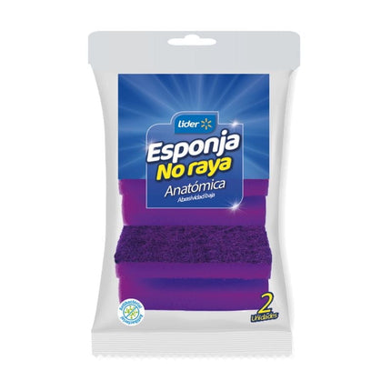 Esponja No Raya X 2, 2 Un