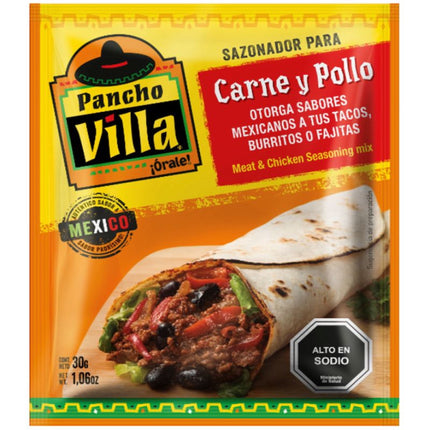 Comida Mexicana Sazonador Sobre Carne Pollo Taco, 30 g