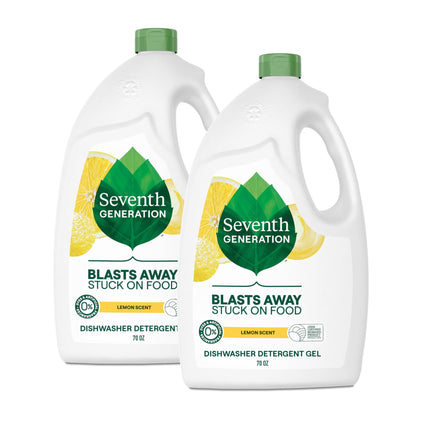 Detergente en gel para lavavajillas Seventh Generation Lemon Scent 2x2.07L