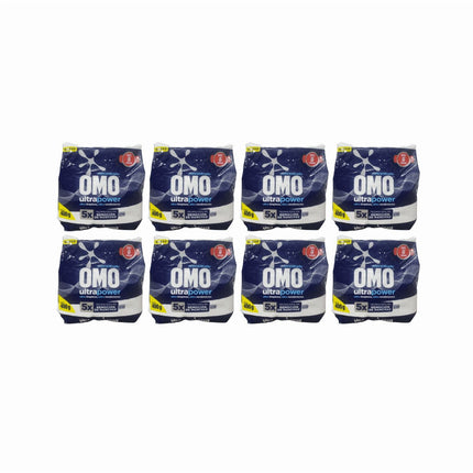 Pack 8 Unidades detergentes en polvo Omo ultrapower 400 grs