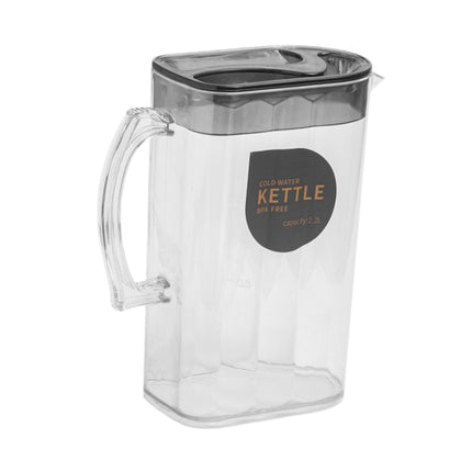 Jarra De Agua, Regalo De Verano, Jarra Para Nevera, Para Limonada, Agua Fría Y Caliente, Té Helado, Negra, Rectangular