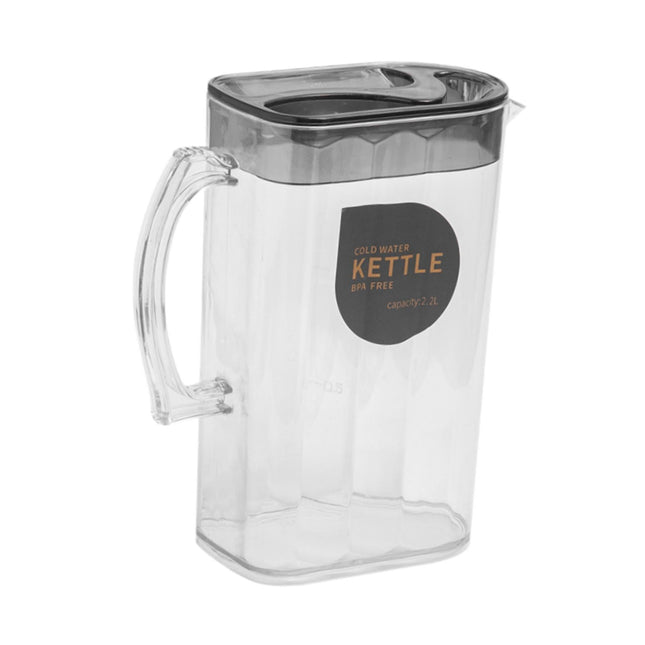 Jarra De Agua, Regalo De Verano, Jarra Para Nevera, Para Limonada, Agua Fría Y Caliente, Té Helado, Negra, Rectangular