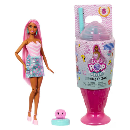 Barbie pop reveal muñeca dulces sorpresas - rosado