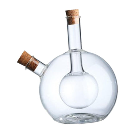 Aceitera De Vidrio, Vinagrera, Botella De Vidrio Para Salsa, Dispensador De Aceite 2 En 1